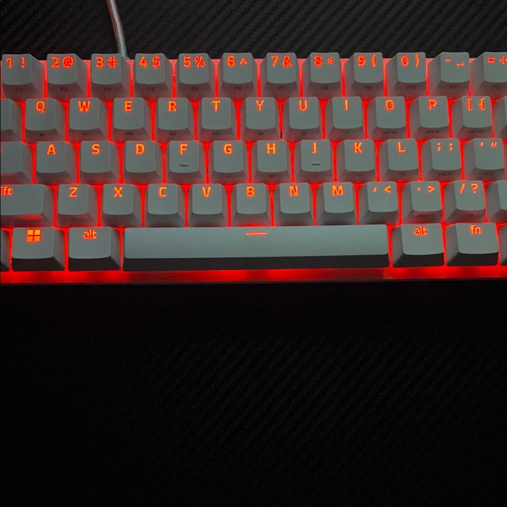Red Backlit Mechanical Keyboard